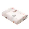 110*140cm Cotton Baby Baby Baby Planborn Nove Print Print Baby Bath Swaddle Masslin Wrapping Therp Burp Clotf Dickf