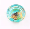 Hot-Selling 85mm Sticker Night Light Square Glass AshTray Personality Creative Gift