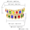 Moissanite 18K Gold Plated Iced Out CZ Color Diamond Vampire Top and Bottom Grillz for Your Teeth