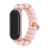 Bracelet de perles en fausses perles pour femmes, pour Xiaomi Mi Band 4 3, Bracelet de montre MIband4, bijoux pour dames, chaîne de poignet