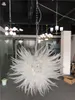 Hotel Murano Clear Hand Blown Horn Glass Chandelier Lamps Round Shape Porch Light Creative Hallway Lamp Crystal