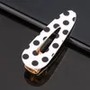 Hair Clips Kids Retro Elegant Hairpins Acrylic Hair Clip for Girls Women Water Drop Shape Leopard Duckbill Barrette Hairpin drop ship