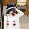 nuovo stile autunno inverno coreano con cappelli di velluto e spessi cara volpe lei fengs cappello a nord-est caldo paraorecchie all'aperto cappelli di pelliccia imitazione