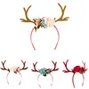 Decorazioni natalizie Corna di renna Fascia e fasce per feste di Pasqua Fai da te Donna Girs Kid Deer Costume Ear Hairband1253J