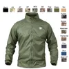 야외 스포츠 셔츠 위장 가벼운 울트라 얇은 윈드 브레이커 재킷 등산 의류 하이킹 바람 방전 의류 No05-110