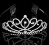 Blish Bridal Tiaras koronami z kryształką biżuterii ślubnej dziewczyny