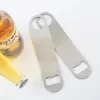 Grande piatto in acciaio inox Tappo per bottiglia di birra Bar Blade Opener Tool Biglietto da visita Apribottiglie multifunzione apribottiglie LX2108