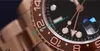 Lüks Adam İzle Otomatik kol saati paslanmaz çelik siyah kırmızı seramik çerçeve 40mm erkek izle gül altın erkek saatleri