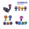 DHL Silicone Bowl with Dish smoke bowls 14mm & 18mm Male 2 in 1 Oil Dab Rigs Water Pipes