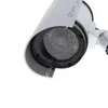 Муль набор из 4 камеры фиктивной камеры поддельных пустышек видеонаблюдения камеры наблюдения, открытый с красным светодиодом - серебро