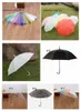 paraguas de lluvia transparente transparente Domo de paraguas Sombrilla de mango largo PVC Domo de lluvia Burbuja Lluvia Sombrilla