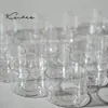 Round Shape Clear Polycarbonate Candle Containers for DIY Wedding Candle Making 40PCS with wicks