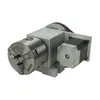 K-80 Rotary Een as 4e as en activiteitenstaartje voor CNC-routergravingmachine CNC Rotary Axis Chuck 3 kaak 80 mm