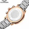 GUANQIN Mens Watches Top Brand Luxury Business Quartz Watch Men Sport Waterproof Full Steel Male Wristwatch relogio masculino