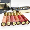 NOVA Edição de Aniversário de Ouro Lip Gloss 6 pcs Conjunto de batons Líquido Matte batom maquiagem Lipgloss Kit Beleza Vidro Brilho Lip Cosméticos