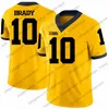 thr Custom 2021 Michigan Wolverines NCAA Football Jersey 12 Cade McNamara 25 Hassan Haskins 2 Blake Corum 6 Cornelius Johnson 150TH Uomini Giovani Donne Qualsiasi Nome Numero S3X