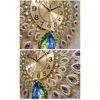 Europejski luksus kwarc Kreatywne duże zegar ścienny sztuka złote zegary pawowe ścianę nowoczesne design salon nie wycisza na ścianie1221911