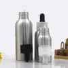 30ML 50ML 100ML Aluminum e Liquid Reagent Pipette Bottles Eye Dropper Aromatherapy Essential Oils Perfumes bottles