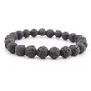 Pulseira De Pedra vulcânica Colorido Sete Energia Chakra Yoga Bead Natural Pedra Vulcânica Frisado Pulseira Presentes Apoio FBA Transporte da gota