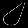Envío gratis collar de cuerda torcida collar de placa de plata esterlina STSN012, nueva moda 925 cadenas de plata collar venta directa de fábrica
