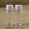 200pcs/lot Wholesale 15ml PET Facial Cream Lotion Bottle Plastic Emulsion Container 1/2 OZ Packaging White Cap Vial Mini Pot