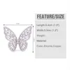OCESRIO Zircon argent papillon bague de luxe cubique Zircon fantaisie grands anneaux pour femmes bijoux bagues pour femme rigf616935675