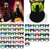 Halloween DJ Music Led Party Mask Sound Activated LED Light Up Mask per la danza notturna a cavallo Pattinaggio Masquerade XD20757