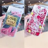 Custodia per telefono liquido Cover trasparente in elettroplaccatura TPU per iPhone xs max per iPhone 6 plus cover per custodia per cellulare Girly