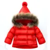 2018 Winter Baby Girls Coats Outwear Moda Dzieci Z Długim Rękawem Kurtki Dzieci Odzież Ciepła Kapturem 1 2 3 4 5 6 lat