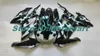 Spritzguss-Verkleidungsset für Suzuki GSXR600 750 K8 08 09 GSXR600 GSXR750 2008 2009 blaue Flammen schwarz Verkleidungsset SA84