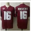 16 Gardner Minshew II Washington State Cougars Red White Black Color Mens Youth WSU College Jerseys 2020 Nowy styl 150th Football 9256784