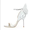 Sophia Webster Sandals Женская обувь натуральные кожаные насосы бабочки высокие каблуки сандалии для женщин сексуальные шпильки обувь