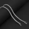 Hip Hop Tennis Chain Necklace Jewelry High Quality Mens Gold Silver Iced Out Chains Necklaces2409