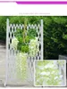 Rosequeen Wedding Decor Seta artificiale Glicine Fiore Viti appese Rattan Sposa fiori Ghirlanda per giardino di casa Hotel Piante simulate