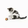 ペット猫のおもちゃのカラフルな素敵な手作りの鐘弾性ボールインタラクティブなおもちゃ楽しく娯楽GB242