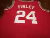 Aangepaste mannen jeugd vrouwen # Michael Finley Jersey Wisconsin #24 Final Four basketbal Jersey maat S-4XL of aangepaste naam of nummer jersey