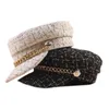 BUTTERMERE Tweed casquette gavroche marque Baker Boy chapeau dames casquette plate Beige automne hiver Vintage Art japonais chapeau