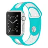 Nouveau groupe de couleurs à double couleurs en silicone pour iwatch 12345 3840mm 4244 mm couleurs de couleurs sport 2120324