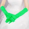 Gants de mariée Doigt plaque de satin Décoration de fête Les robes de mariée robe manche est empêché de se prélasser dans la main