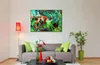 Handgeschilderde abstracte olieverfschilderijen Franz Marc herten in de bloementuin canvas kunstwerk voor home decor