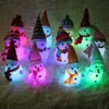 Luci notturne Regali per le feste Festa LED che cambia colore Festival Pupazzo di neve Luce notturna a LED Ornamenti per la casa regali carini per ragazze