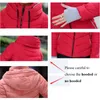 2018 Vinterjacka Kvinnor Plus Storlek Kvinnor Parkas tjockna Ytterkläder Solid Hooded Coats Korta Kvinnliga Slim Bomull Bundet Basic Tops