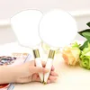 Cute Handle makeup mirror handheld beauty hand portable high-end Compact Mirrors 3 colors free ship 12pcs