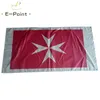 Cywilna Ensign of Malta Flag 3 * 5 stóp (90 cm * 150 cm) Poliester Flaga Dekoracji Transparent Latający Dom Ogród Flaga Świąteczne Prezenty