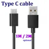 200 stks 1 / 2M 3FT / 6FT zwart / wit Type-C 3.1 Type C USB-gegevens Synchronisatie-opladerkabel voor Moblie-telefoon