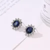 Fashion Bridal Wedding Jewelry Set Crystal Stud Earrings Necklace SetCubic Zirconia Pendant Necklace for Women7671422