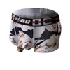 Male Panties Breathable Boxers Nylon Gay Sissy Trunk Men Elephant Underwear U Convex Pouch Sexy Underpants Printed Leaves Novelty Shorts