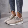 Women Designer Espadrilles Shoes New Flat-soled Side Zipper Platform Sneaker Shoes Fashion Crystal Trainers Fashion tennis Shoes size 35-43