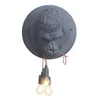 Nordic Modern Wall Lampa Lampa Małpa Home Deco Orangutan Lampy ścienne sypialnia salon oprawy oświetleniowe Kreatywne Ściane Światło 2893