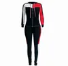 Mode Kvinnor Tracksuits Sportkläder Tracksuit Hoodies Top Byxor 2 Piece Woman Set Outfit Kvinnor Damer Sweatsuits Kläder Plus Storlek